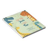 Budget, rauw-geweldige uitnodiging voor verjaardag notitieblok (Schuin)