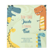 Budget, rauw-geweldige uitnodiging voor verjaardag notitieblok (Voorkant)