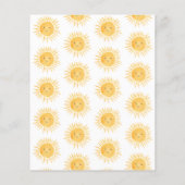 Budget Ray of Sunshine Baby shower Invitation (Achterkant)