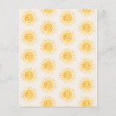 Budget Ray of Sunshine Baby shower Invitation (Achterkant)