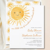 Budget Ray of Sunshine Baby shower Invitation