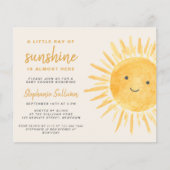 Budget Ray van Sunshine Boho Baby shower Invitatio (Voorkant)