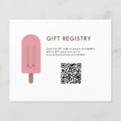 Budget Ready to Pop Baby shower QR Code Registry (Achterkant)