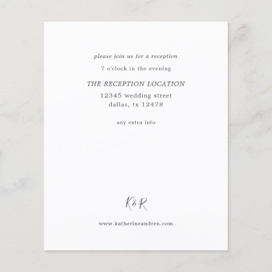 Budget REC Rustic Eucalyptus & Gold Lijst Wedding (Achterkant)