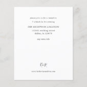 Budget REC Rustic Eucalyptus & Gold Lijst Wedding Flyer (Achterkant)