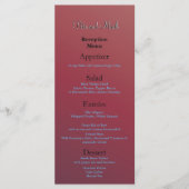 Budget Receptie Earth-tone Red Grote Waarde Fab Menu (Voorkant)