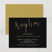 Budget Reception Details Gold Black Wedding Encl (Voorkant / Achterkant)