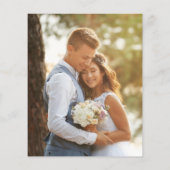 Budget Reception Only Weddenfoto Net getrouwd Flyer (Achterkant)