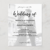 Budget reclamebrochure Modern foto Vertical 2 Wedd Flyer (Voorkant)