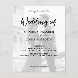 Budget reclamebrochure Modern foto Vertical 2 Wedd Flyer