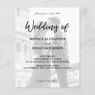 Budget reclamebrochure Modern foto Vertical 2 Wedd Flyer