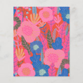 Budget Red Boho Floral Stylish Baby shower Invite (Achterkant)