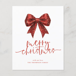 Budget Red Bow 2025 Kalender Vrolijk Kerstfeest