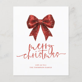 Budget Red Bow 2026 Kalender Vrolijk Kerstfeest