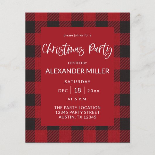 Budget Red Buffalo Pset Flannel Kerstfeest (Voorkant)