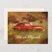 Budget  Red Car Antiek Rustisch Nieuw startpunt (Voorkant / Achterkant)