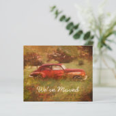 Budget Red Car Antiek Rustisch Nieuw startpunt (Staand voorkant)