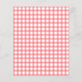 Budget Red Cherry Eerste Verjaardag Uitnodiging (Achterkant)