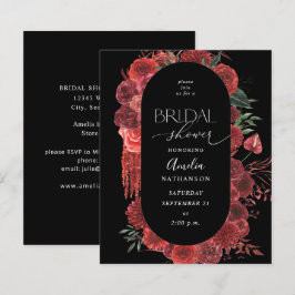 Budget Red Floral Black Vrijgezellenfeest