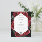 Budget Red Floral & Black Wedding - Zwart (Staand voorkant)