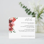 Budget Red Floral - White (Staand voorkant)