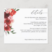 Budget Red Floral - White (Voorkant)