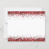 Budget Red Glitter Borders Prettige feestdagen Kaa (Achterkant)