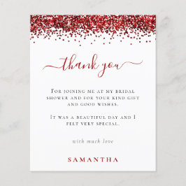 Budget Red Glitter Foto Vrijgezellenfeest Dank u