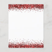 Budget Red Glitter Script Kerstparty White (Achterkant)