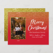 Budget Red Gold Glam - Aangepaste fotoserie (Voorkant / Achterkant)