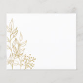 Budget Red Gold Photo Prettige feestdagen Kaart (Achterkant)