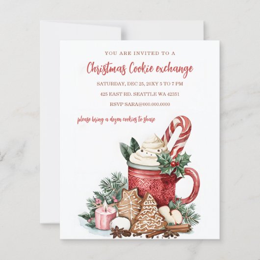 Budget Red Green Cookie Exchange Christmas Party (Voorkant)