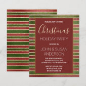 Budget Red Green Gold Foil kerstparty (Voorkant / Achterkant)