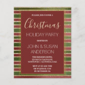 Budget Red Green Gold Foil kerstparty (Voorkant)