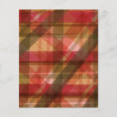 Budget Red Green Rustic Pset Kaart voor kerstmis (Achterkant)