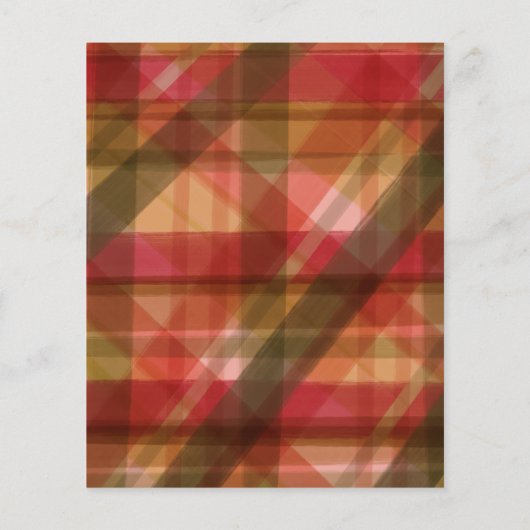 Budget Red Green Rustic Pset Kaart voor kerstmis (Achterkant)