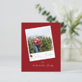 Budget Red Instant Photo Merry Kerstry (Staand voorkant)