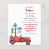 Budget Red Kerstmis auto We hebben vakantiekaarten (Voorkant)