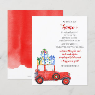 Budget Red Kerstmis auto We hebben vakantiekaarten