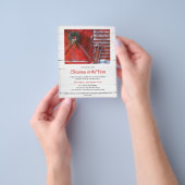 Budget Red Kerstmis Barn Holiday Party nodigt uit Flyer (Hand)
