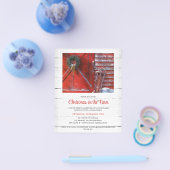 Budget Red Kerstmis Barn Holiday Party nodigt uit Flyer (Enkel)