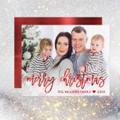 Budget Red Merry-kerstcadeaufoto