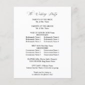 Budget Red & Oranje Floral Wedding Ceremonony (Achterkant)