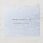 Budget Red Ornament Company Holiday Card (Achterkant)