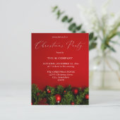 Budget Red Ornament-kerstfeest (Staand voorkant)