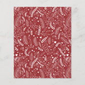 Budget Red Pattern kerst Joyful Foto (Achterkant)