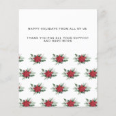 BUDGET Red Poinsettia Merry en Bright (Achterkant)