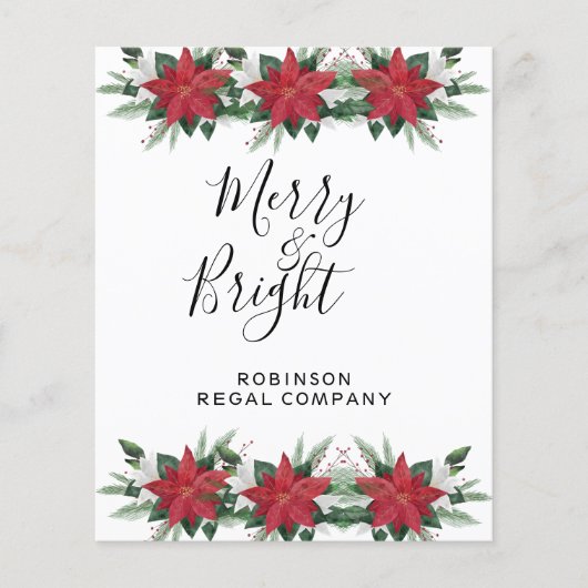 BUDGET Red Poinsettia Merry en Bright (Voorkant)