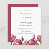 BUDGET Red Poppies Elegant Boho Floral Wedding (Voorkant / Achterkant)