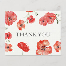 Budget Red Poppies Hartelijk dank